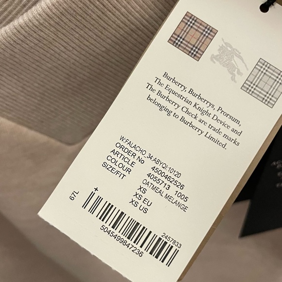 Burberry V-Neck/Off Shoulder Sweater - Picture 8 of 10